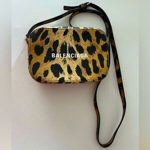 Balenciaga animal print camera bag